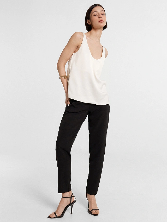 Блуза женская кремовая - 5