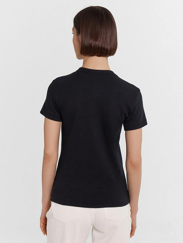 Футболка женская черная - 3