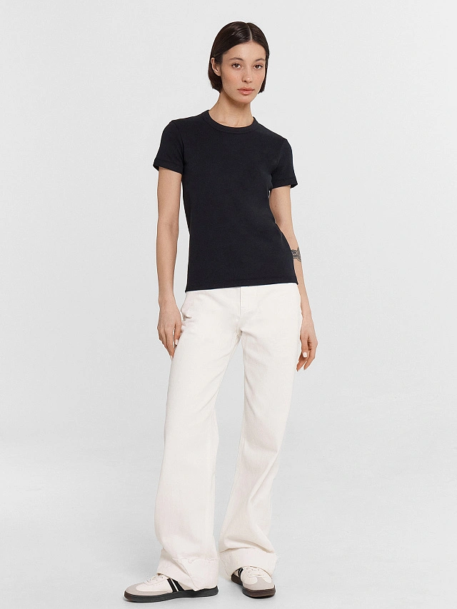 Футболка женская черная - 4