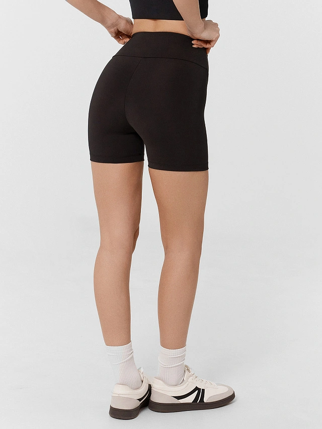 Шорты спортивные женские черные - 2