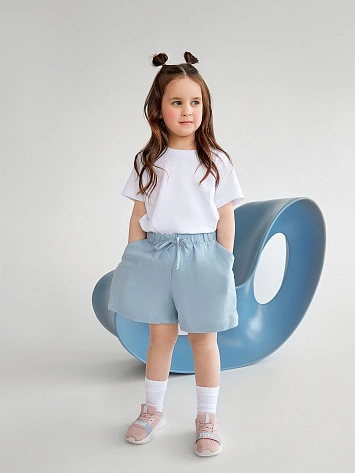 Шорты для девочек голубые