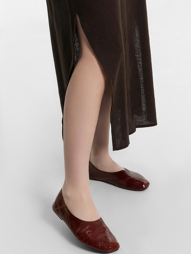 Платье домашнее женское коричневое - 7