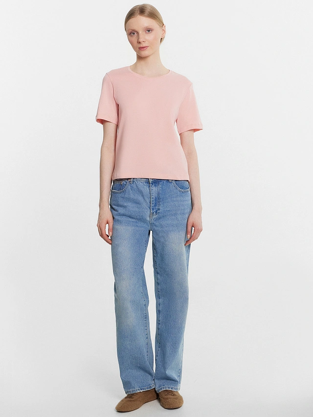 Футболка женская розовая - 4