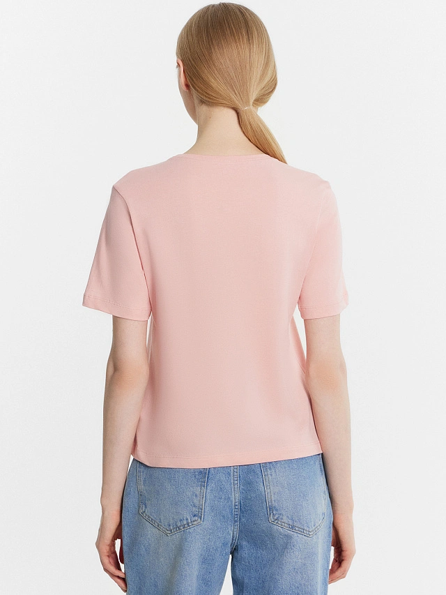 Футболка женская розовая - 3