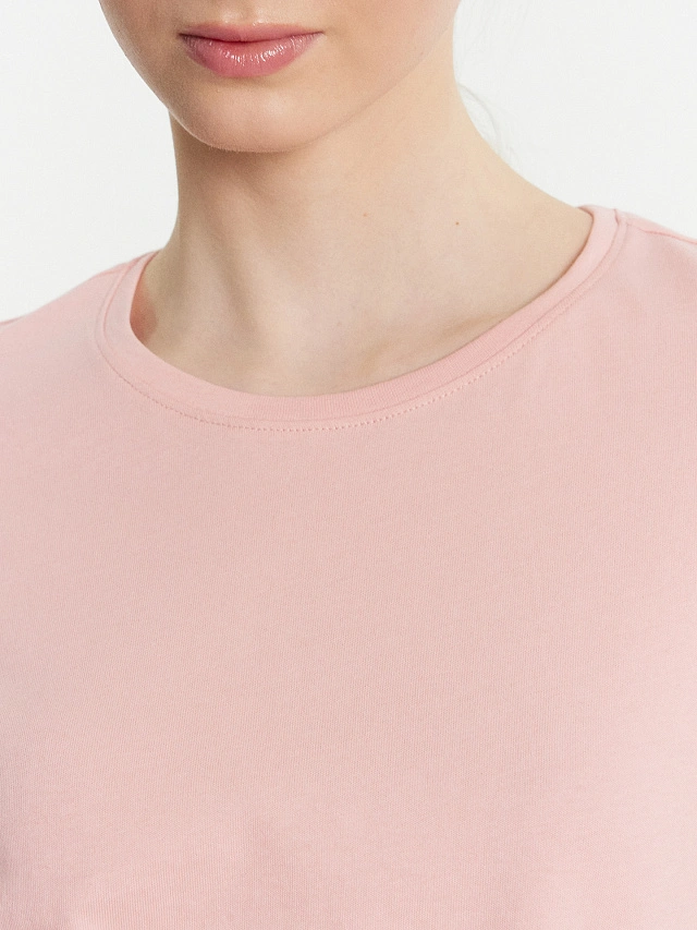 Футболка женская розовая - 5