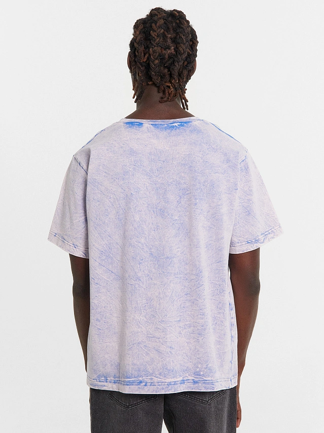 Футболка мужская голубя с обработкой эйсид - 3