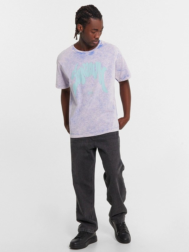 Футболка мужская голубя с обработкой эйсид - 4