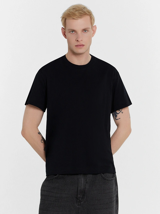 Футболка мужская черная - 6