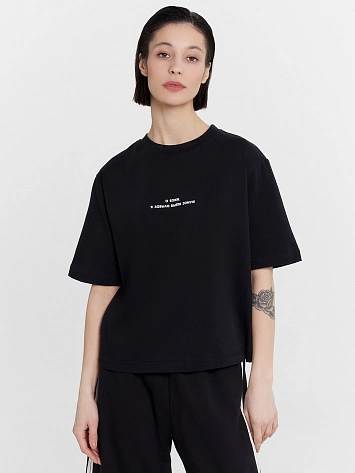 Футболка женская черная "о боже, я забыла выйти замуж"