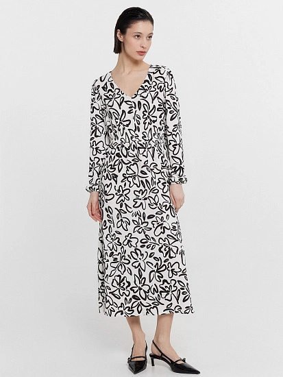 картинка Платье женское с цветочным принтом от магазина стильной одежды Mark Formelle