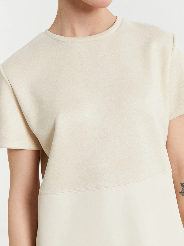 Платье женское кремовое - 5