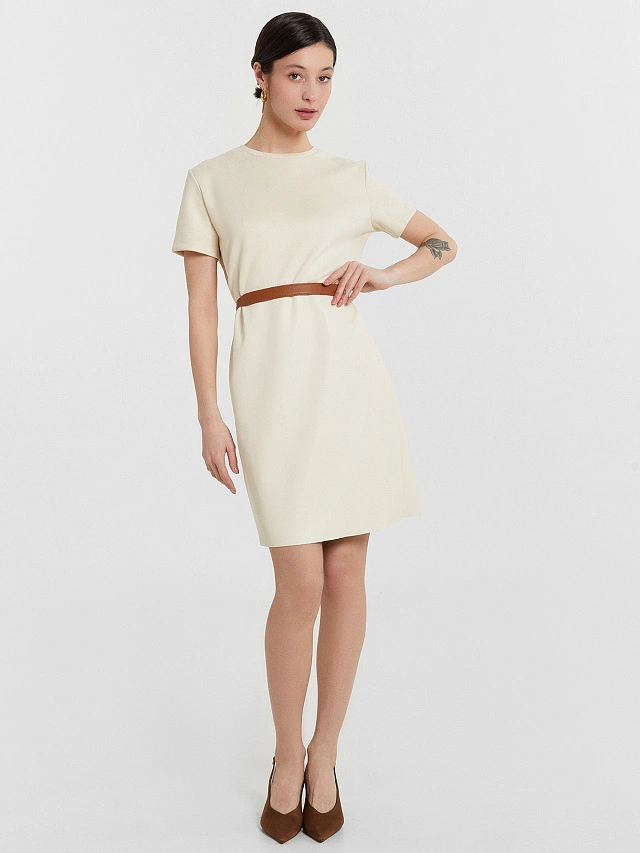 Платье женское кремовое - 6