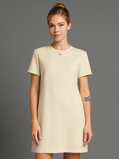 картинка Платье женское кремовое от магазина стильной одежды Mark Formelle