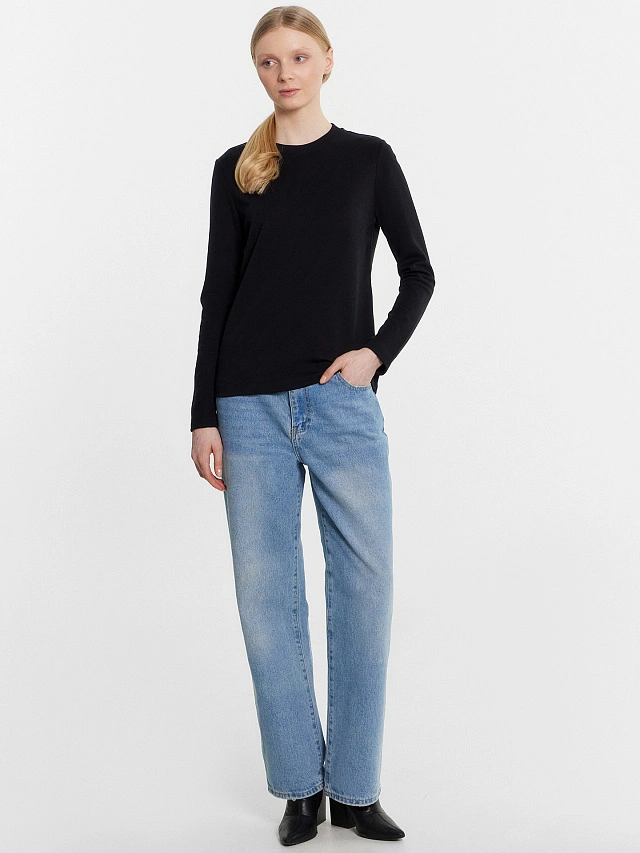 Джемпер женский черный - 3