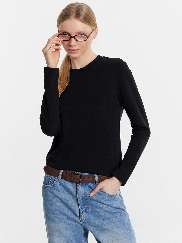 Джемпер женский черный - 5