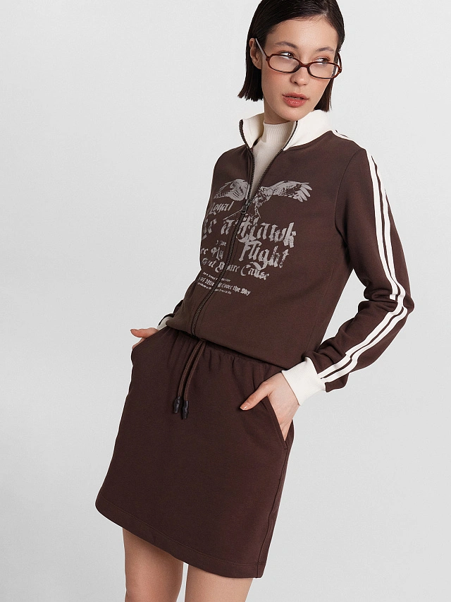 Юбка женская коричневая - 5