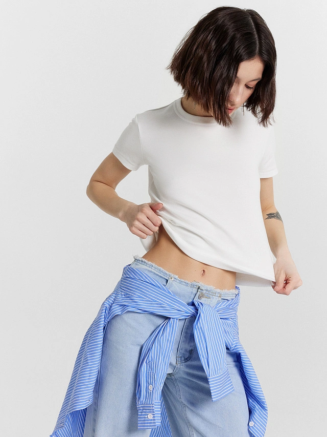 Футболка женская белая - 5