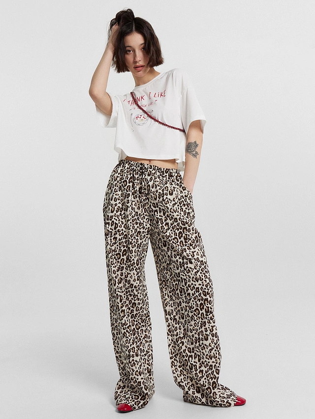 Брюки женские леопардовые - 2