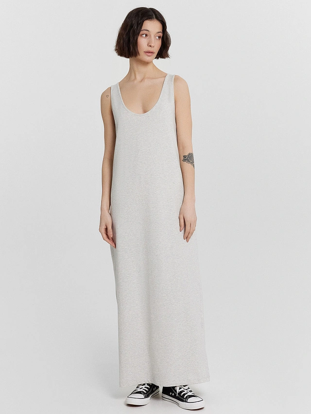 Платье женское серое - 2