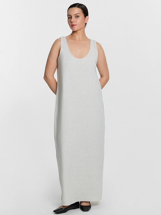 Платье женское серое - 3