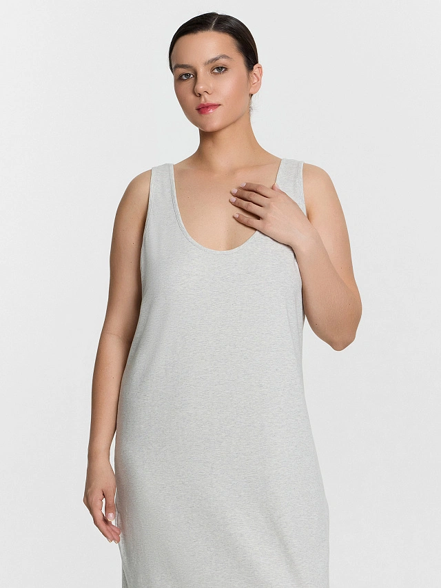 Платье женское серое - 5