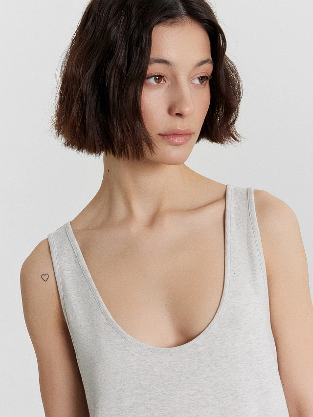 Платье женское серое - 6