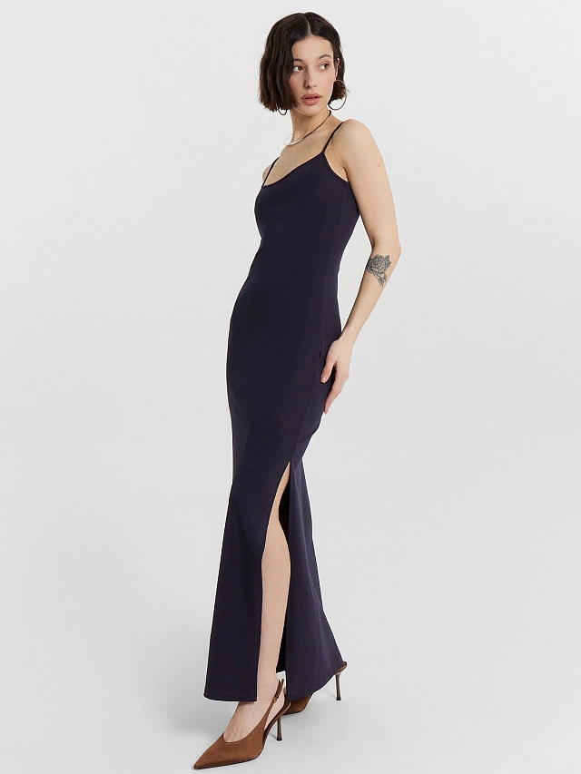 Платье женское серое - 7