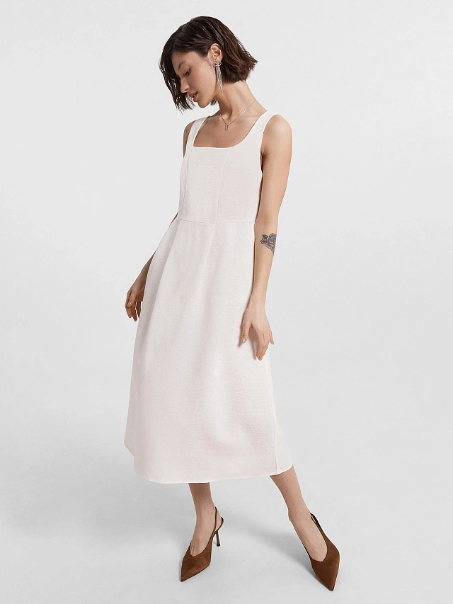 Сарафан женский белый - 6