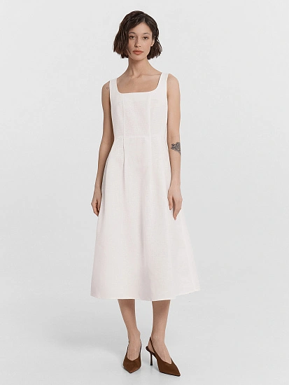 картинка Сарафан женский белый от магазина стильной одежды Mark Formelle