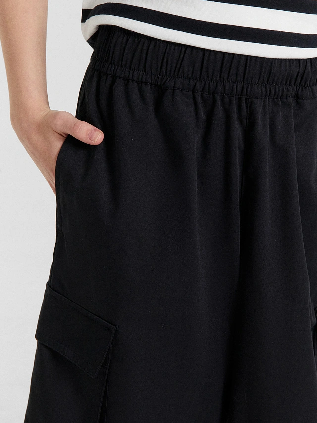 Брюк карго для девочек черные - 5