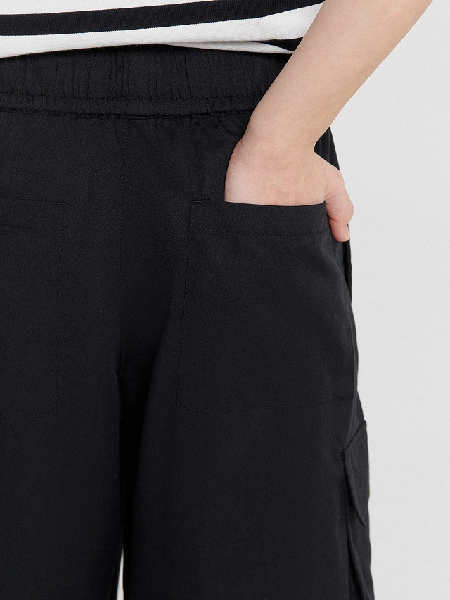 Брюк карго для девочек черные - 7