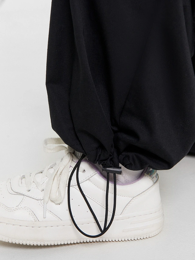 Брюк карго для девочек черные - 8