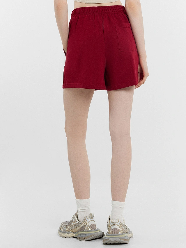 Шорты женские бордовые - 4