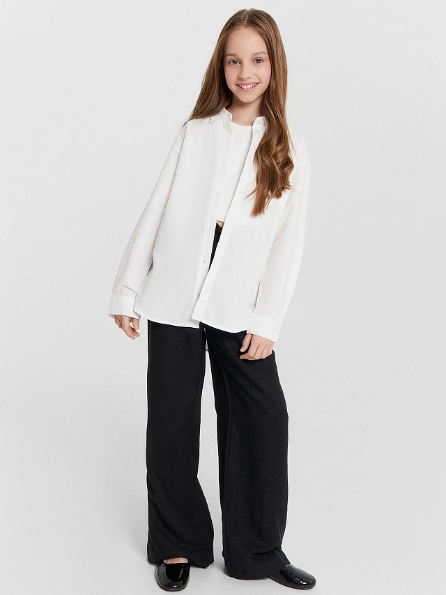 Брюки для девочек черные - 5