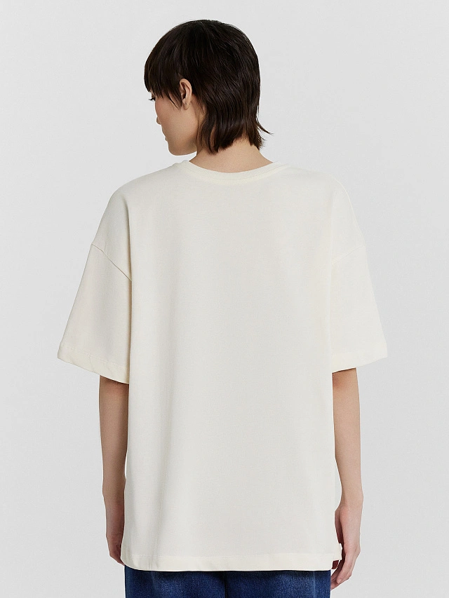 Футболка женская бежевая с принтом "Martini" - 3