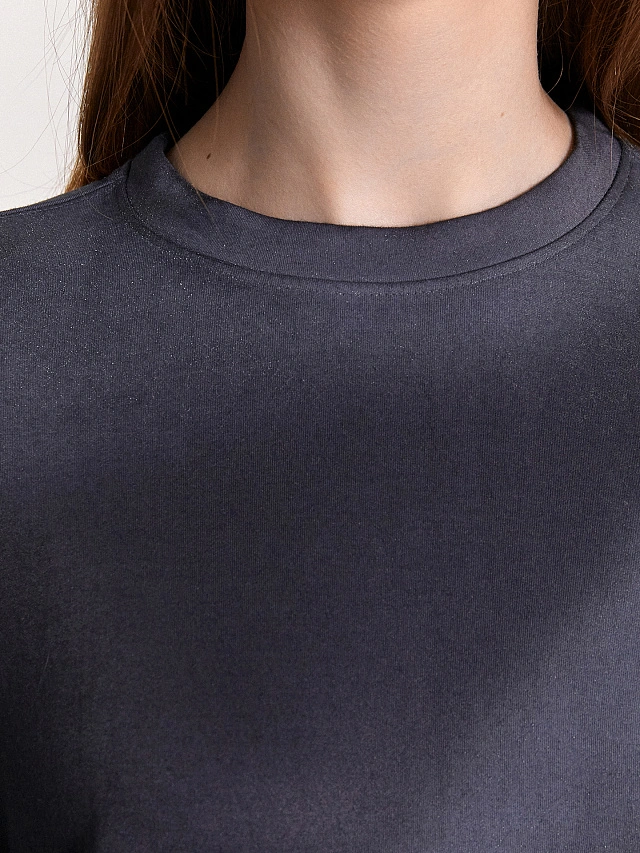 Комплект женский графитовый: брюки и футболка - 6