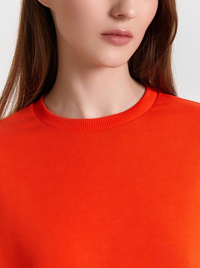 Комплект женский красный: футболка и шорты - 4