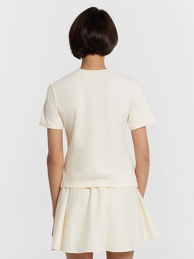 Футболка Mark Formelle x Ольга Бузова кремовая с надписью "Когда кажется - значит не кажется" - 4