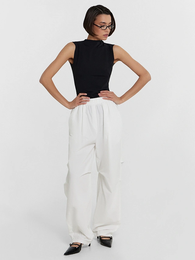 Брюки Mark Formelle x Ольга Бузова белые - 3