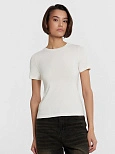 Футболка женская молочная