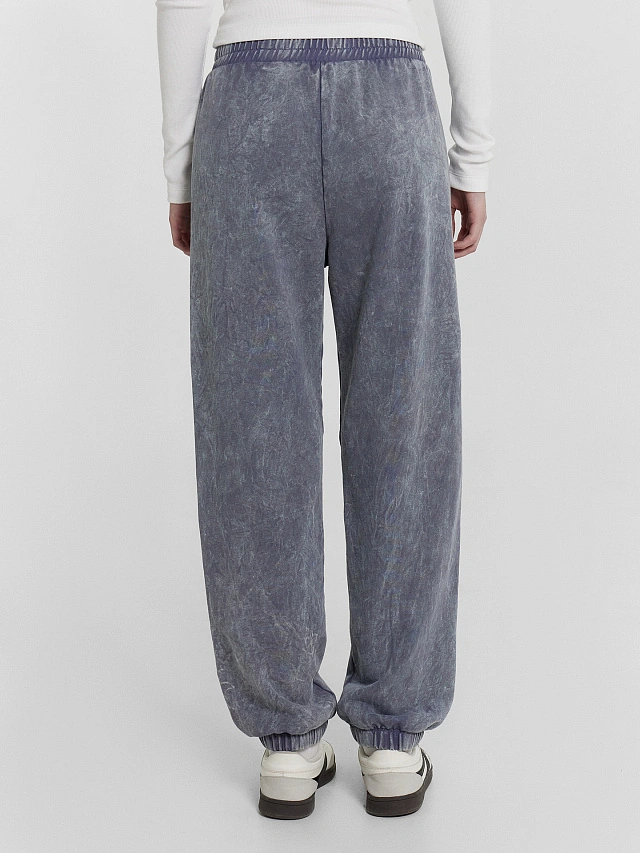 Брюки женские серые с обработкой эйсид - 3