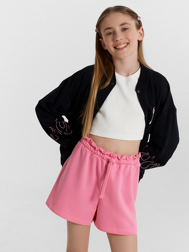 Шорты для девочек розовые - 2