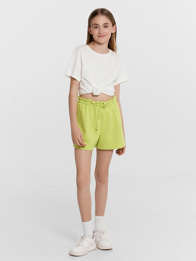 Шорты для девочек салатовые - 3