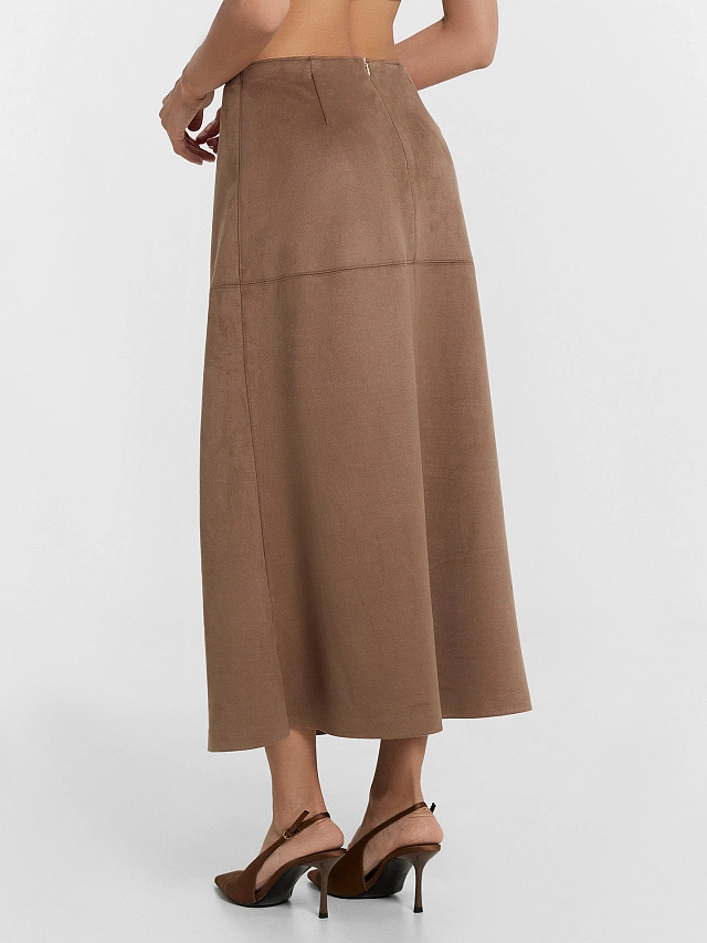 Юбка женская коричневая - 4