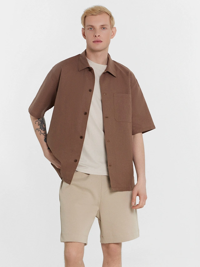 Шорты мужские бежевые - 5