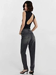Джинсы женские Mom fit серые