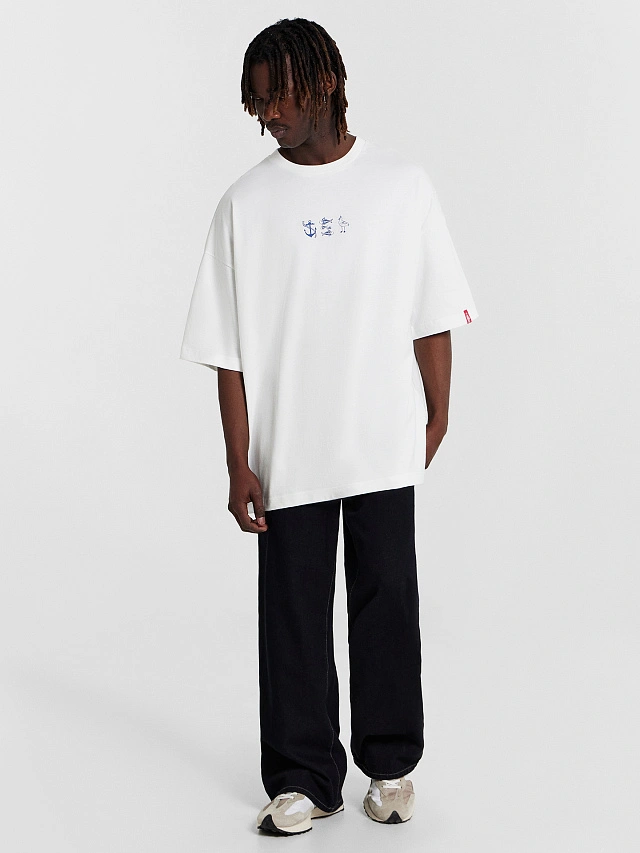 Футболка мужская белая с принтом - 3