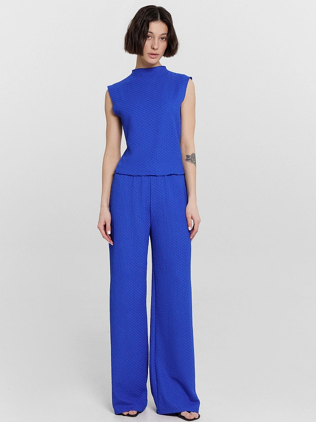 Брюки женские синие - 3