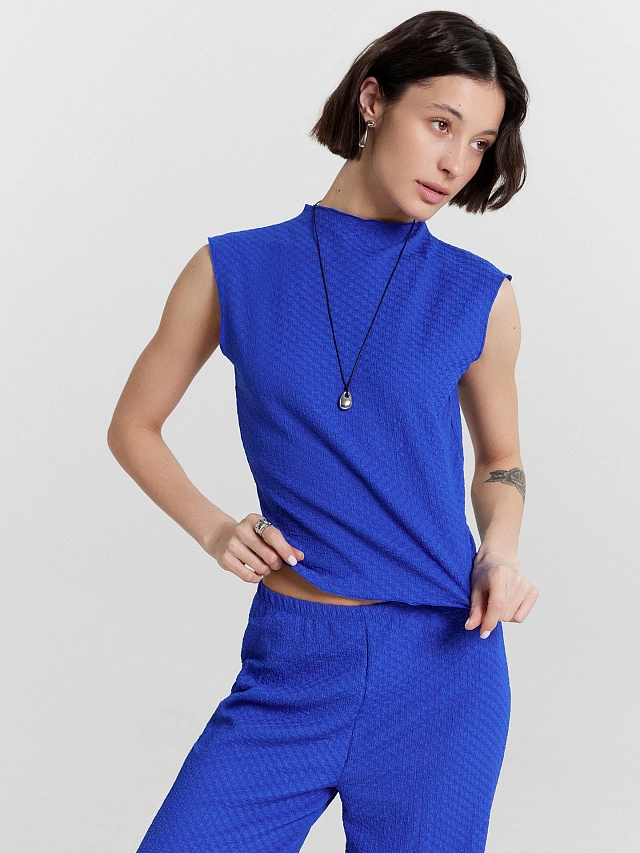 Топ женский синий - 5