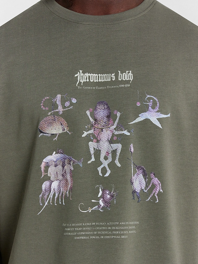 Футболка мужская зеленая с принтом - 4